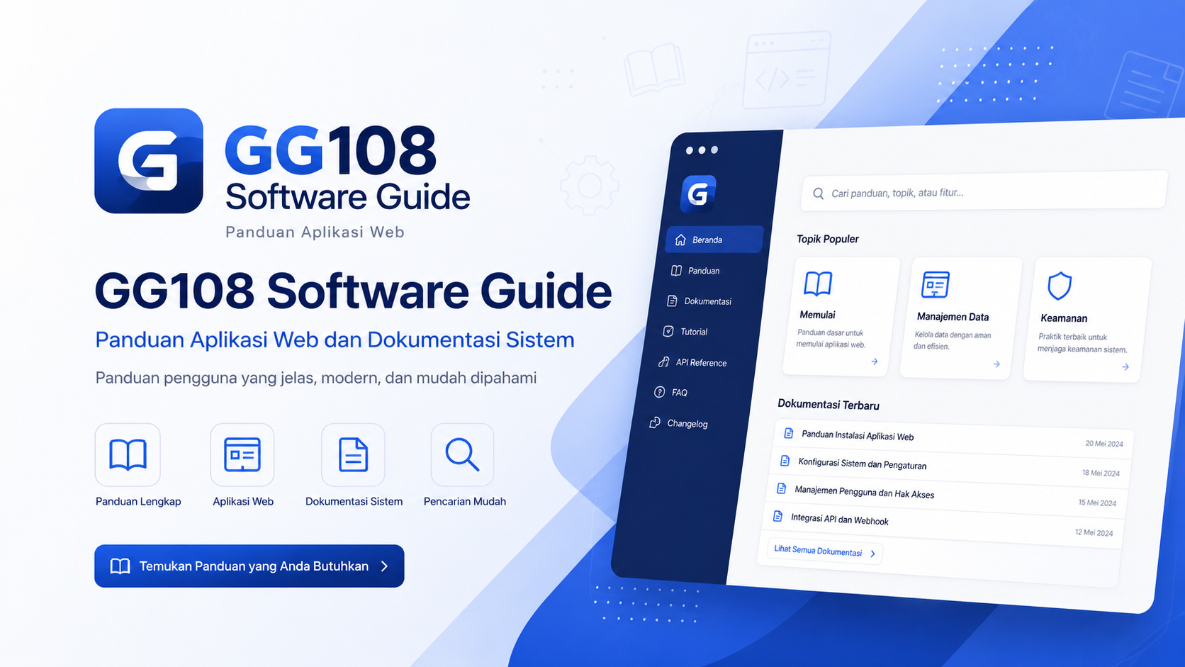 GG108 Software Guide - Panduan Aplikasi Web dan Dokumentasi Sistem